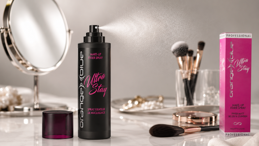 OrangeBlue Ultra Stay Fixierspray Vorteil